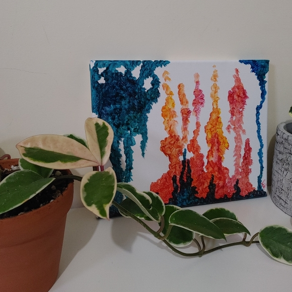 Fire and Water original abstract - Picture 2 of 6